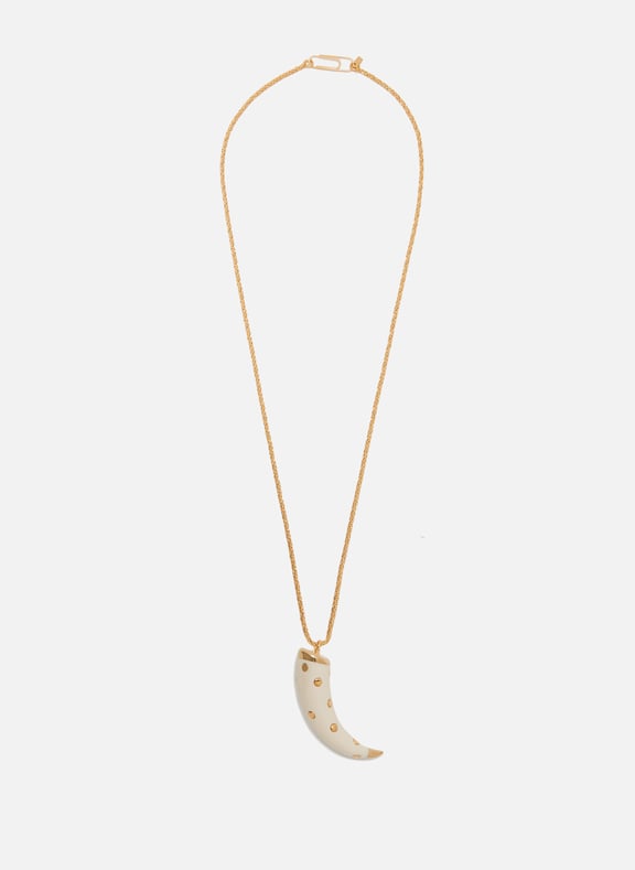 Caftan Moon studded necklace Golden by AURELIE BIDERMANN AURELIE BIDERMANN Caftan Moon studded necklace Golden