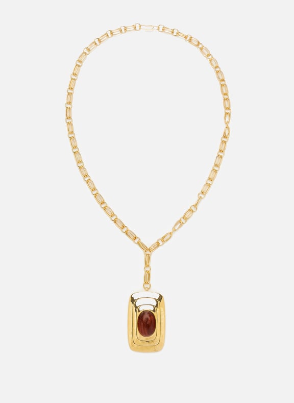 Java long necklace Red by AURELIE BIDERMANN AURELIE BIDERMANN Java long necklace Red