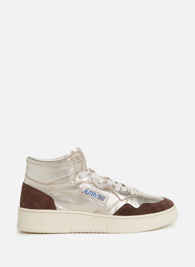 Leather high-top sneakers SUICOKE