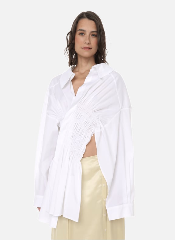 Asymmetric shirt White by A.W.A.K.E. MODE A.W.A.K.E. MODE Asymmetric shirt White