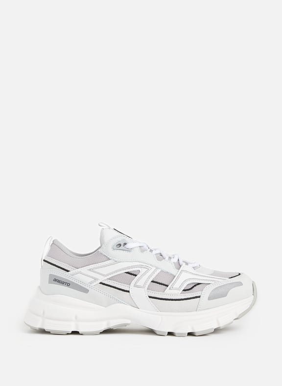 Marathon Runner leather and textile bi-material sneakers White by AXEL ARIGATO AXEL ARIGATO Marathon Runner leather and textile bi-material sneakers White