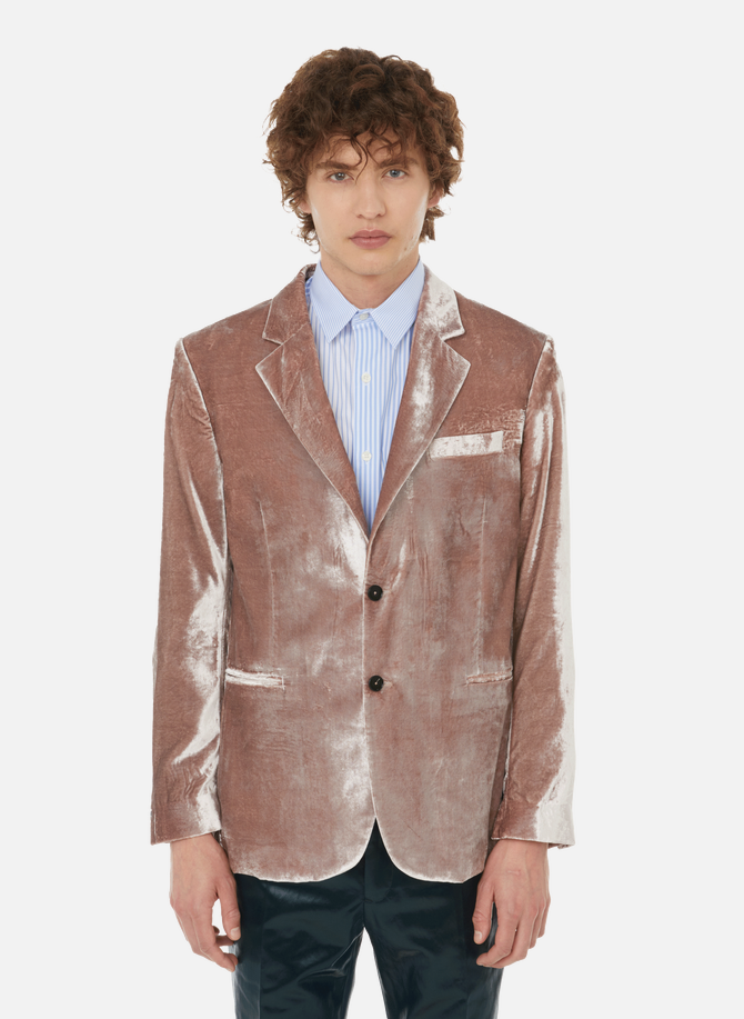 Hugues suit jacket with a velvet finish AZZARO