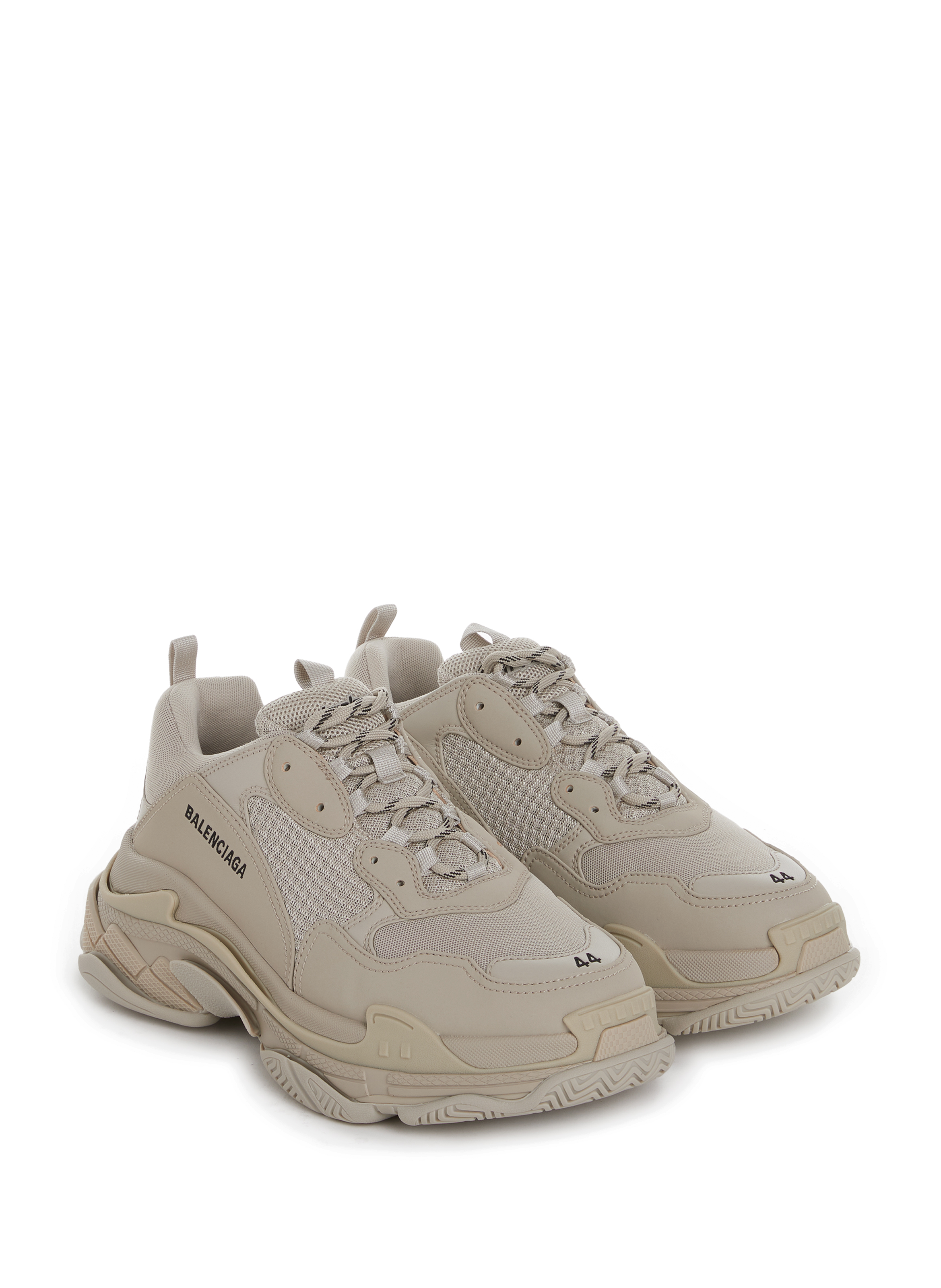 balenciaga triple s beige and black