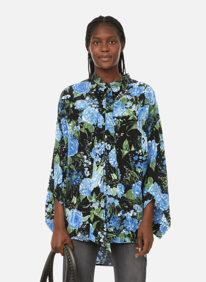 Silk floral print blouse BALENCIAGA