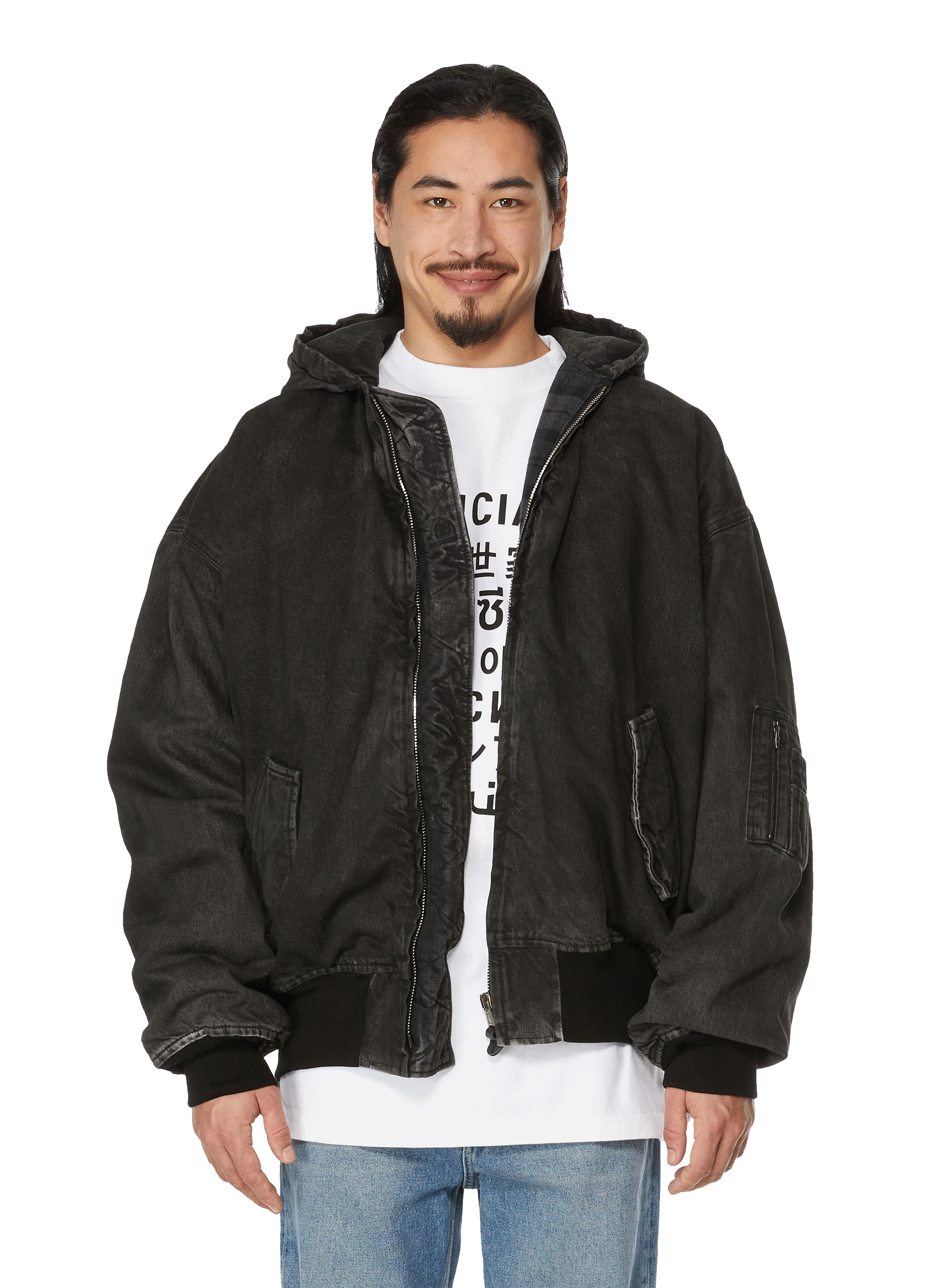 Mens Balenciaga Paris cropped bomber jacket Mens Fashion Coats Jackets  and Outerwear on Carousell