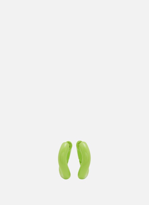 Hoop Earrings Green by BALENCIAGA BALENCIAGA Hoop Earrings Green