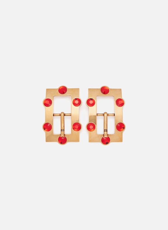 Buckle Earrings Golden by BALENCIAGA BALENCIAGA Buckle Earrings Golden