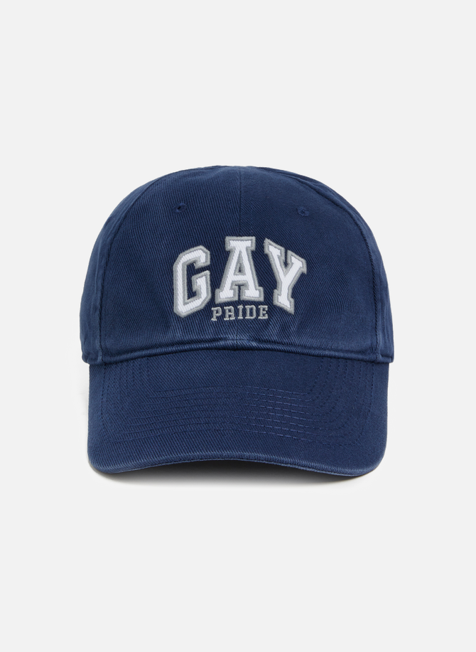 Gay Pride cotton baseball cap BALENCIAGA