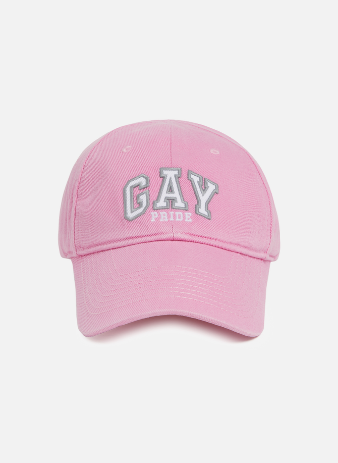 Gay Pride cotton baseball cap BALENCIAGA