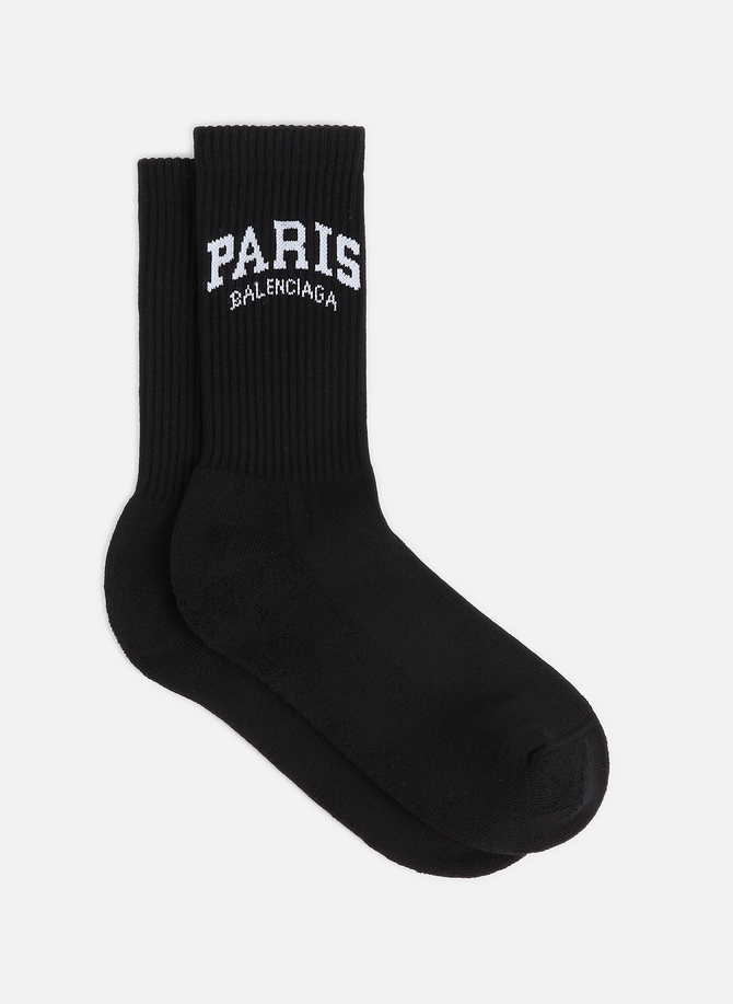 Cities Paris cotton tennis socks BALENCIAGA