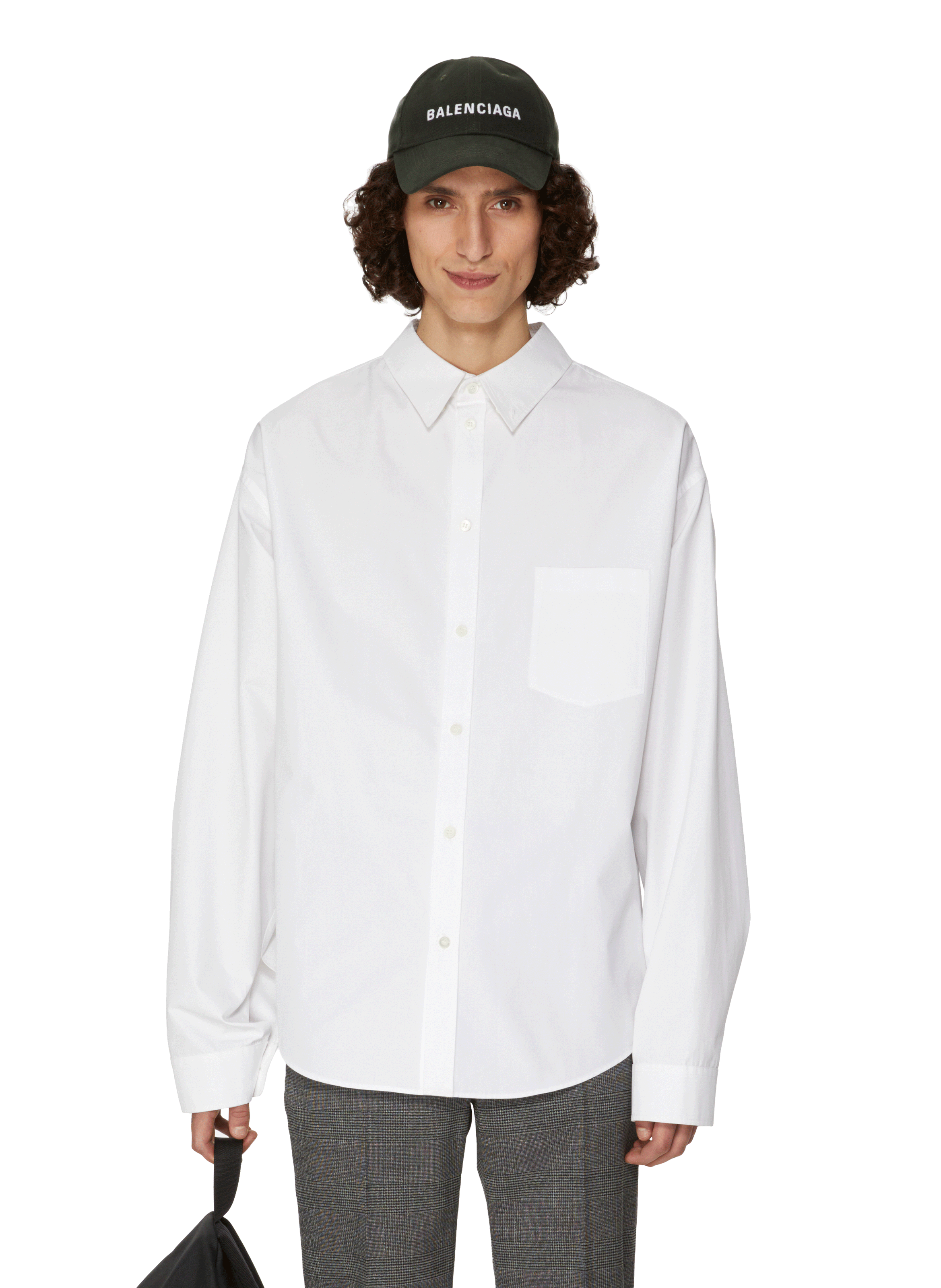 Balenciaga Double Sleeve Buttondown Shirt In Light Blue  ModeSens