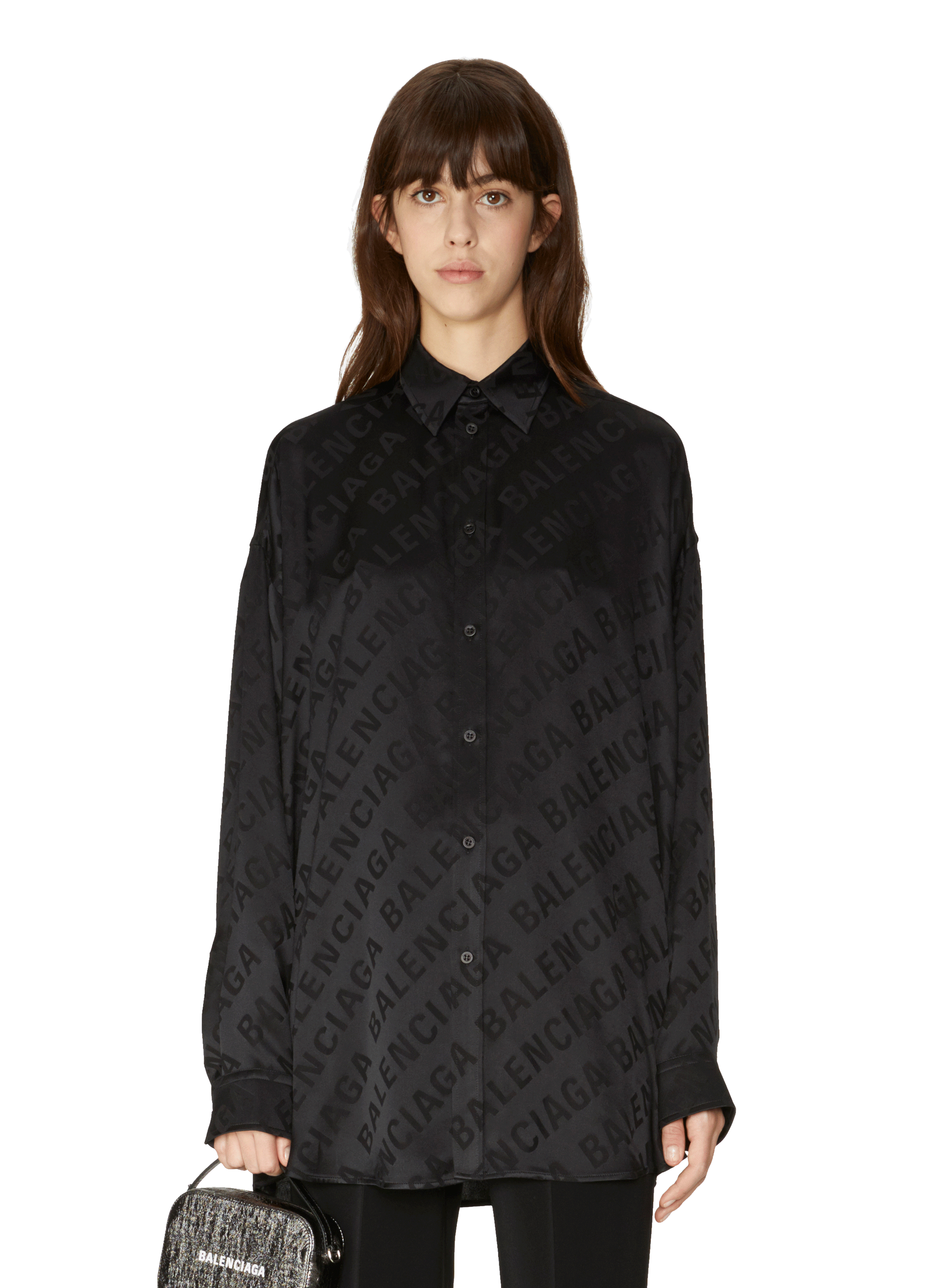 balenciaga black shirt womens