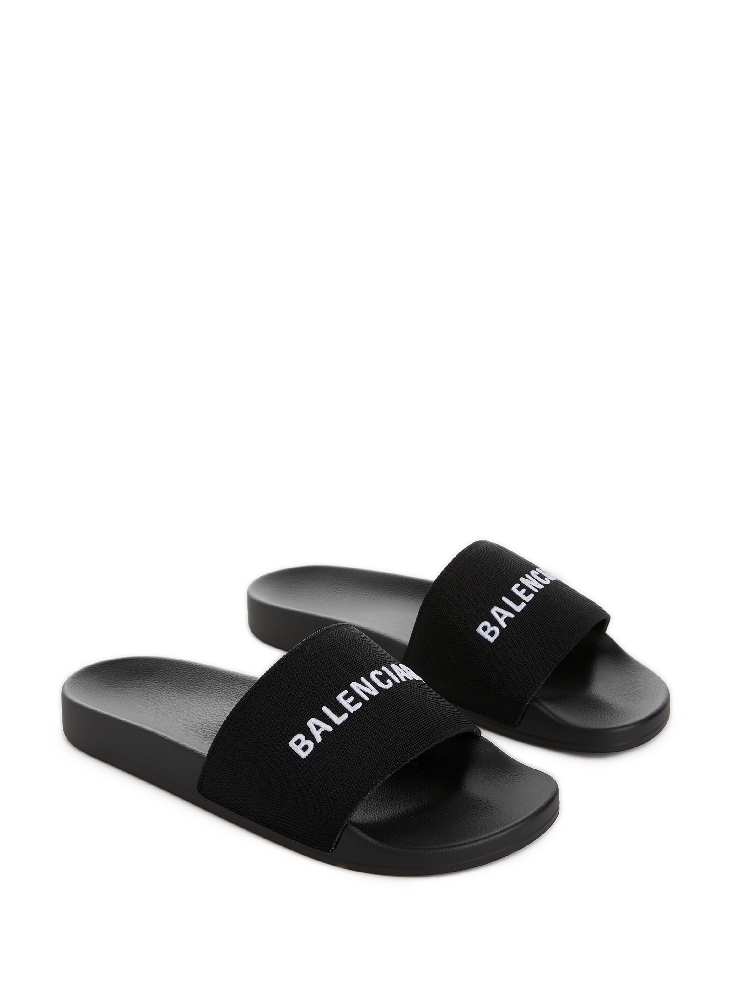 BALENCIAGA  Logo Sliders  Women  Pool Shoes  Flannels