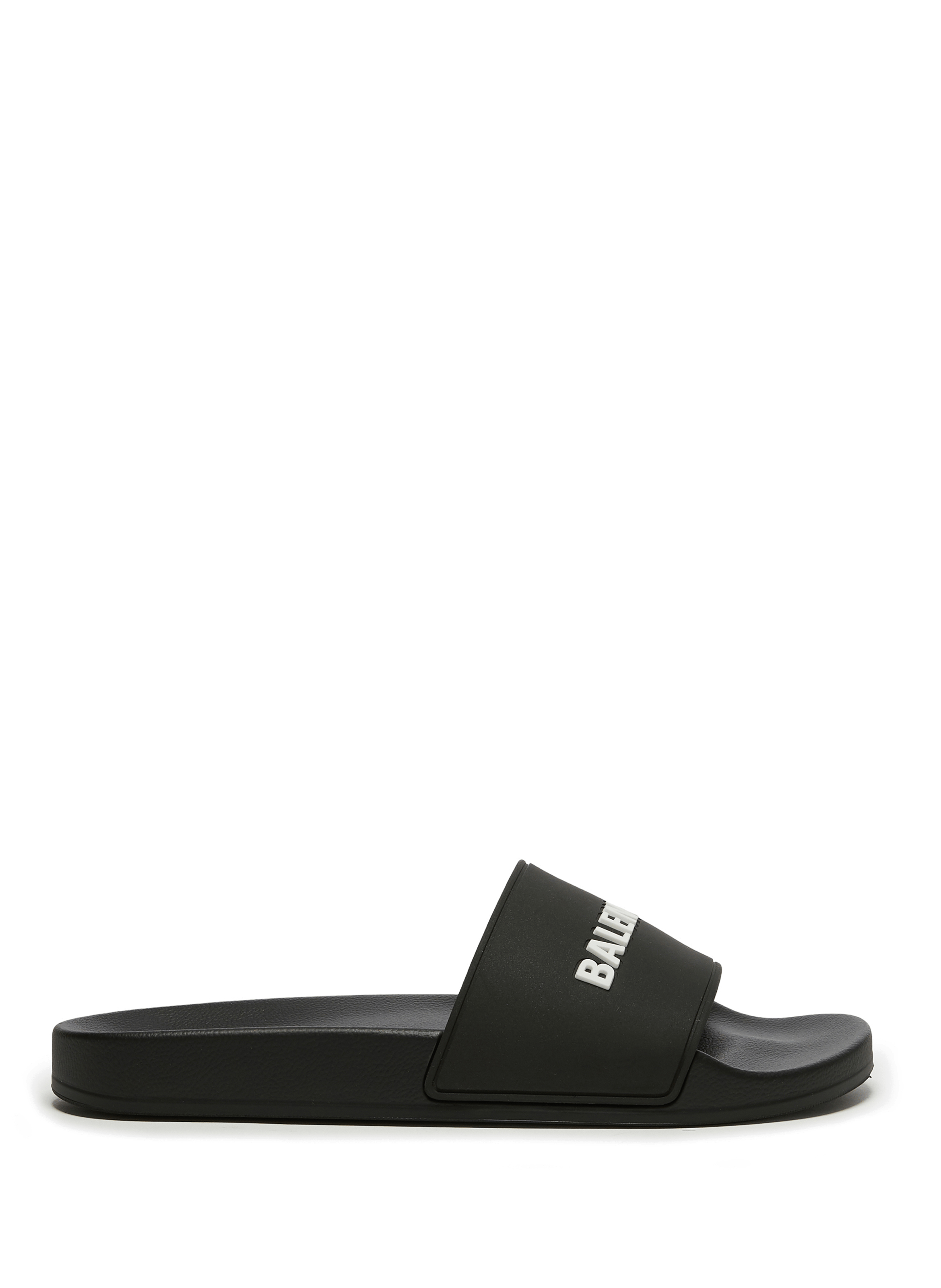 LOGO RUBBER POOL SLIDERS - BALENCIAGA 