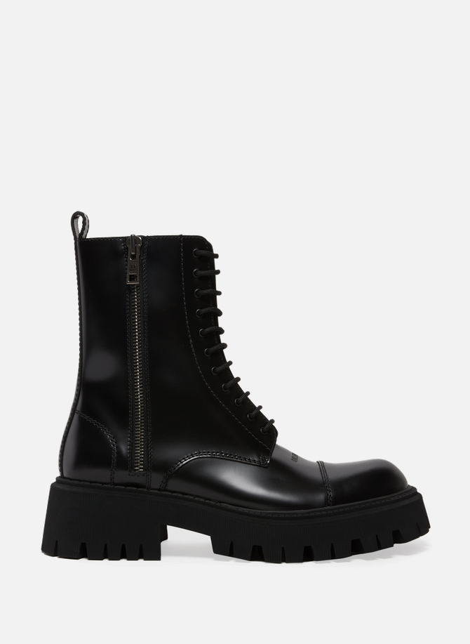 Tractor 20 mm leather Combat Boots BALENCIAGA
