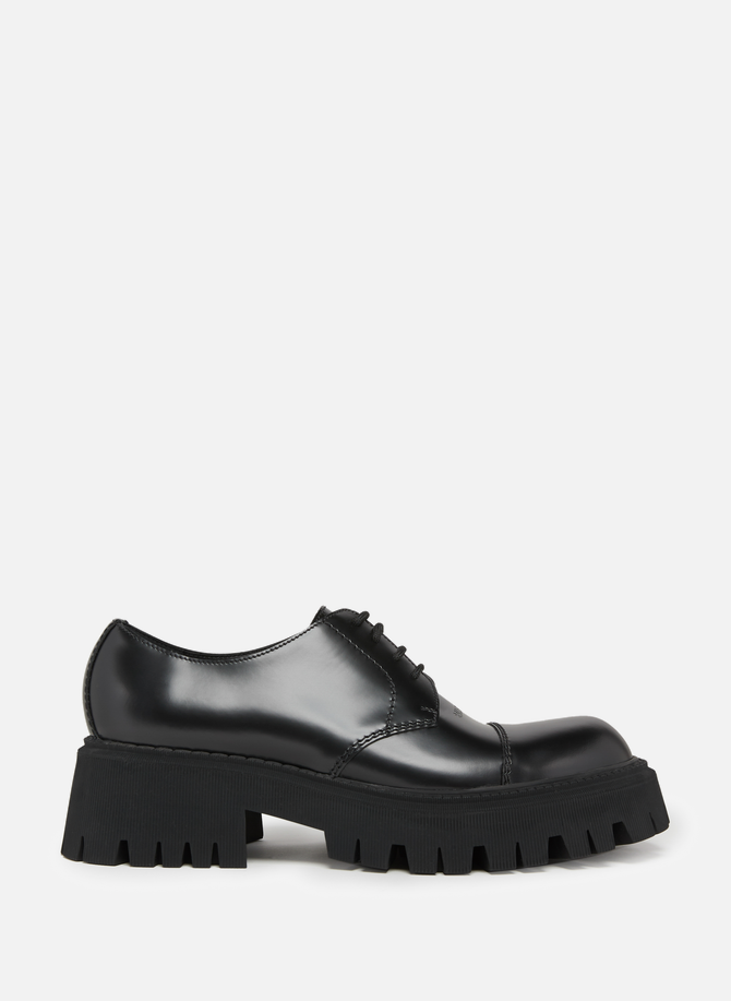 Tractor 65 mm Lace-up Derby in leather BALENCIAGA