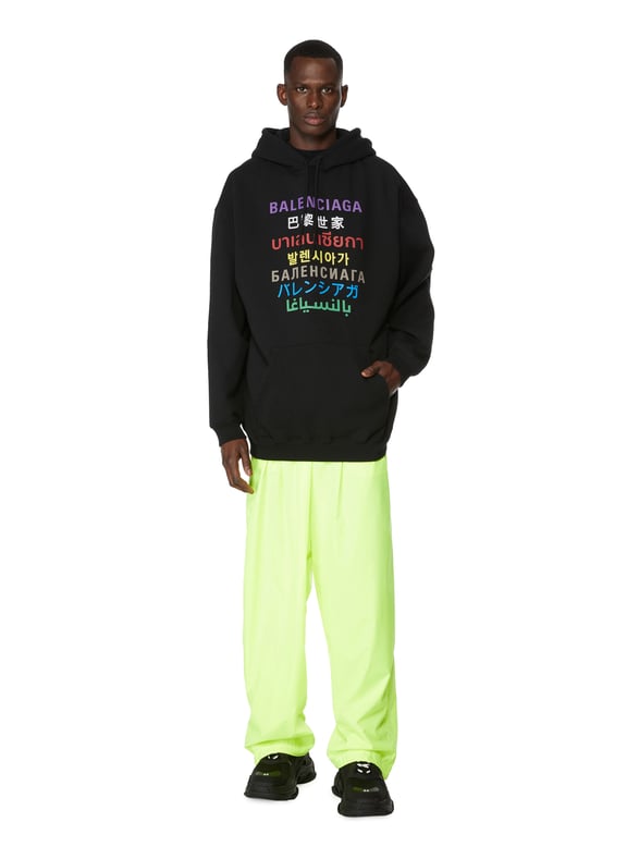 Hoodie With Printed Logo Balenciaga For Men Printemps Com Hoodie With Printed Logo Balenciaga For Men Printemps Com