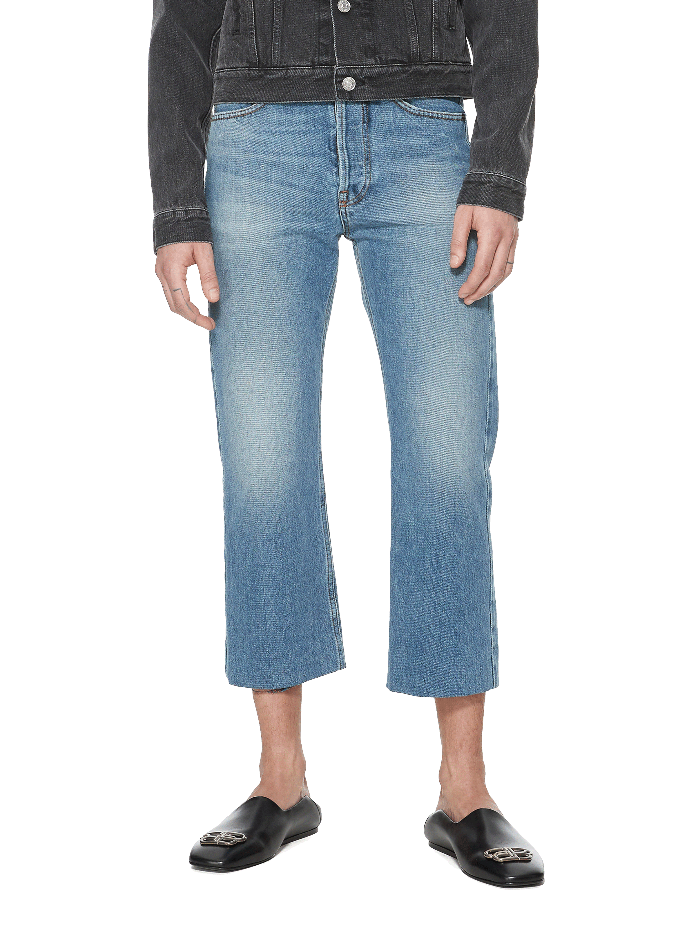 balenciaga cropped jeans