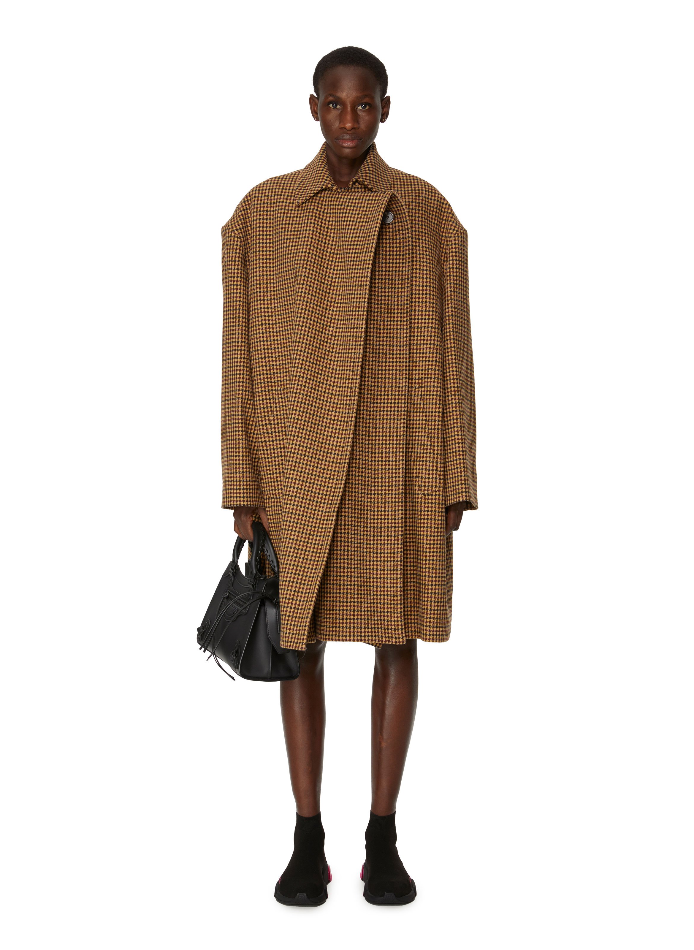 beige wool blend coat