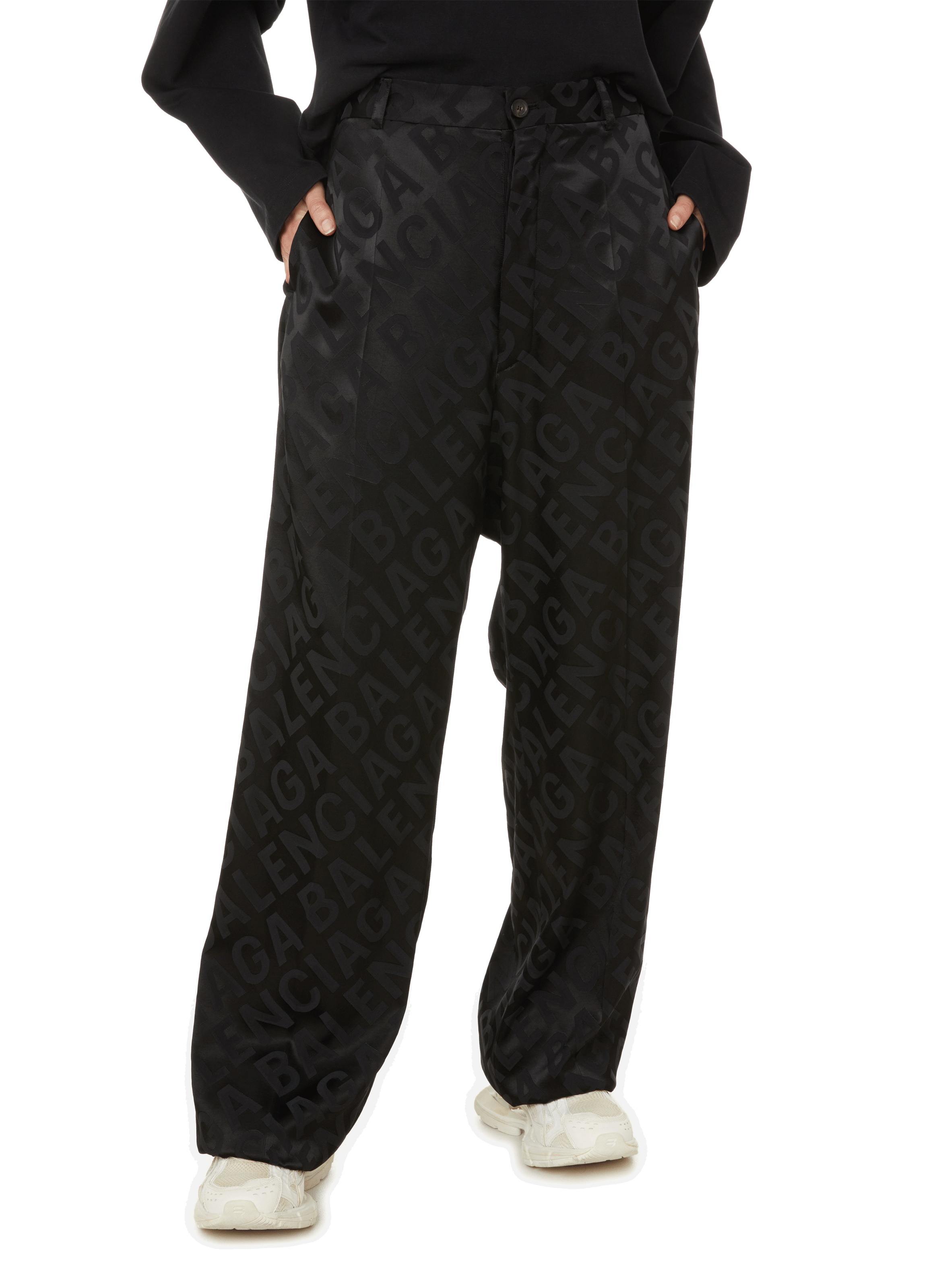 Balenciaga Leather Track Pants | Nordstrom