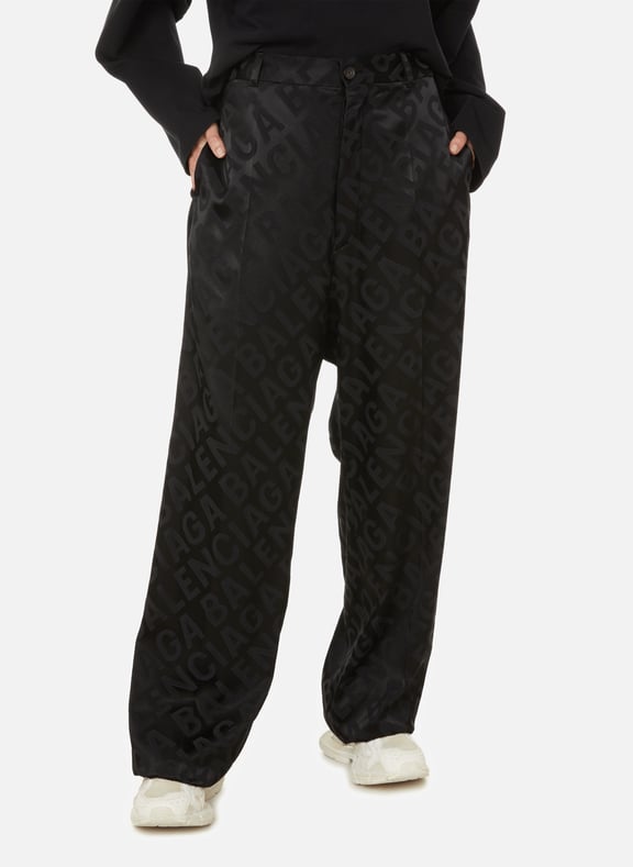 Balenciaga wide leg best sale trousers