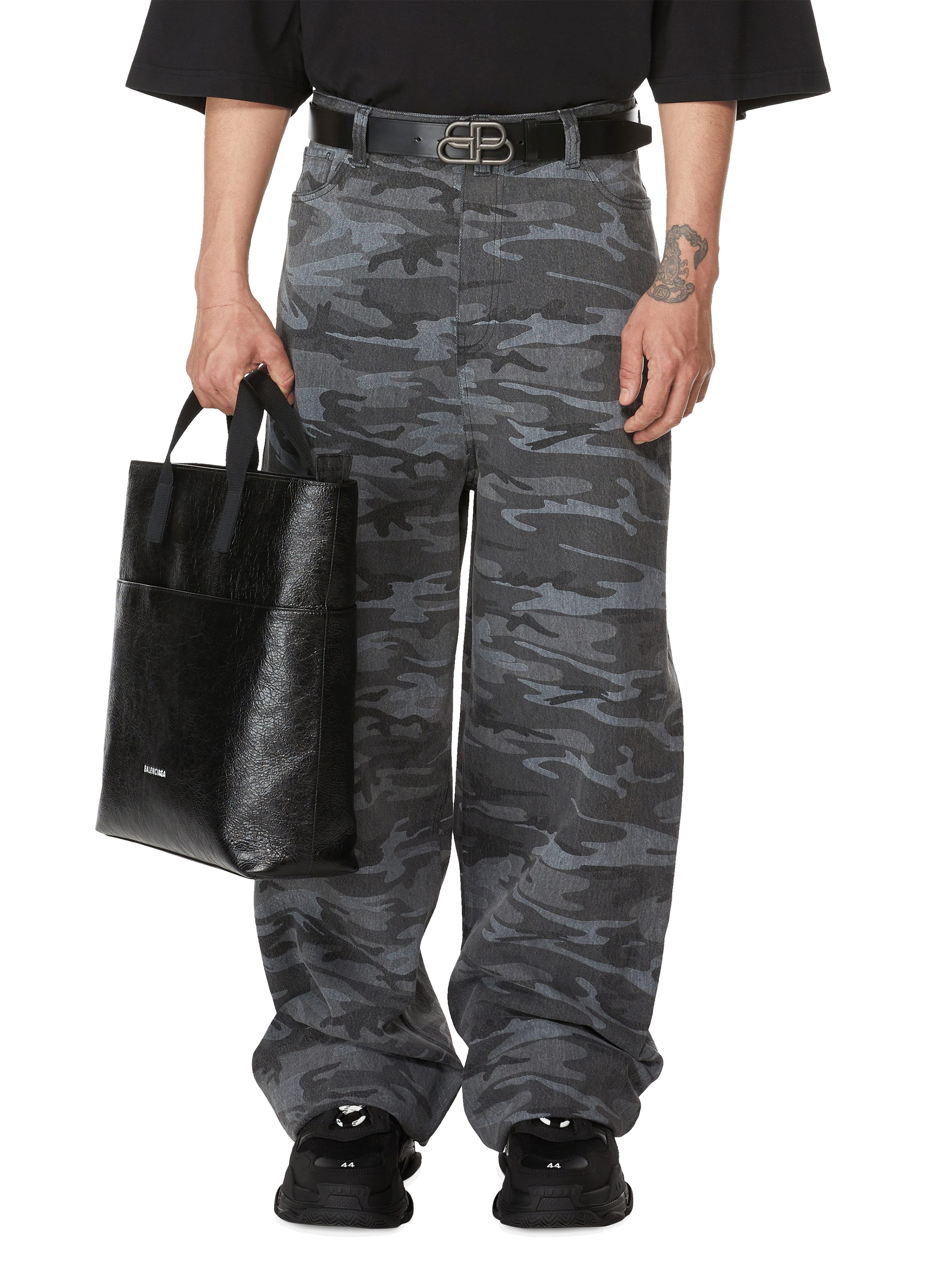 Eleluny Mens Camo Sports Cargo Pants Combat Trousers Baggy Casual Gym  Bottoms BlackWhite 2XL  Walmartcom