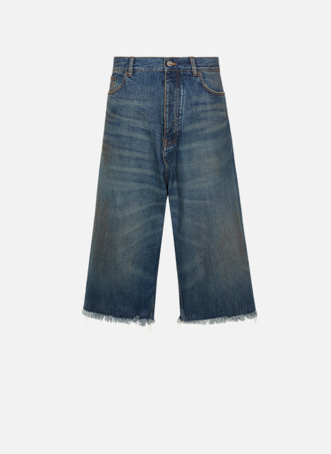 Pantalon supercropped en denim japonais BlueBALENCIAGA 
