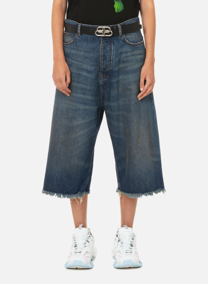 Supercropped Japanese denim jeans BALENCIAGA