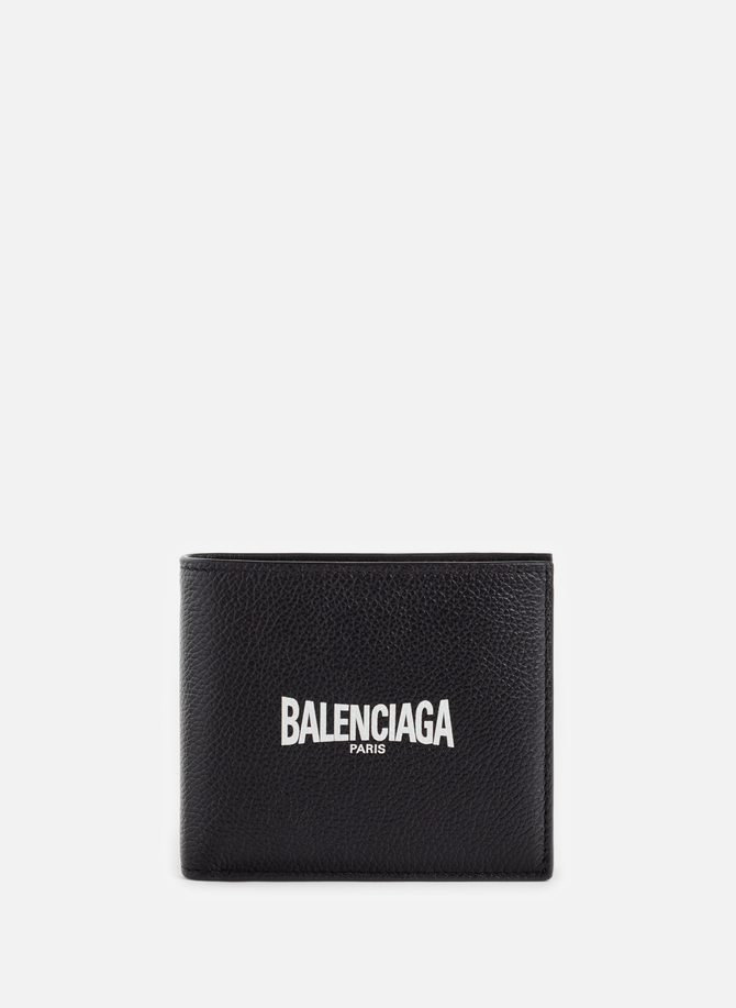 Leather wallet with logo BALENCIAGA