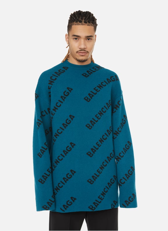 Blue top balenciaga jumper