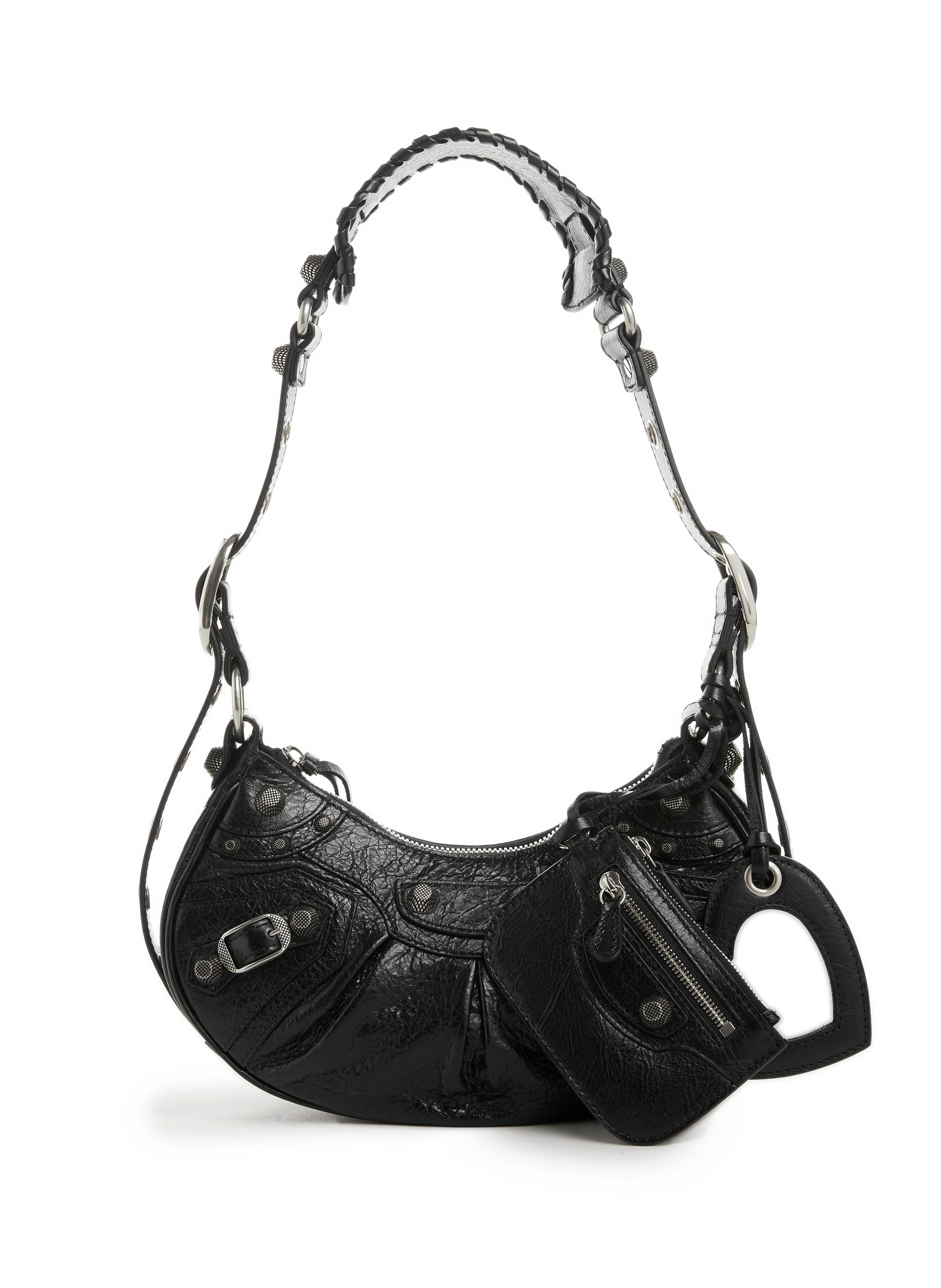 LE CAGOLE XS LEATHER SHOULDER BAG BALENCIAGA for WOMEN