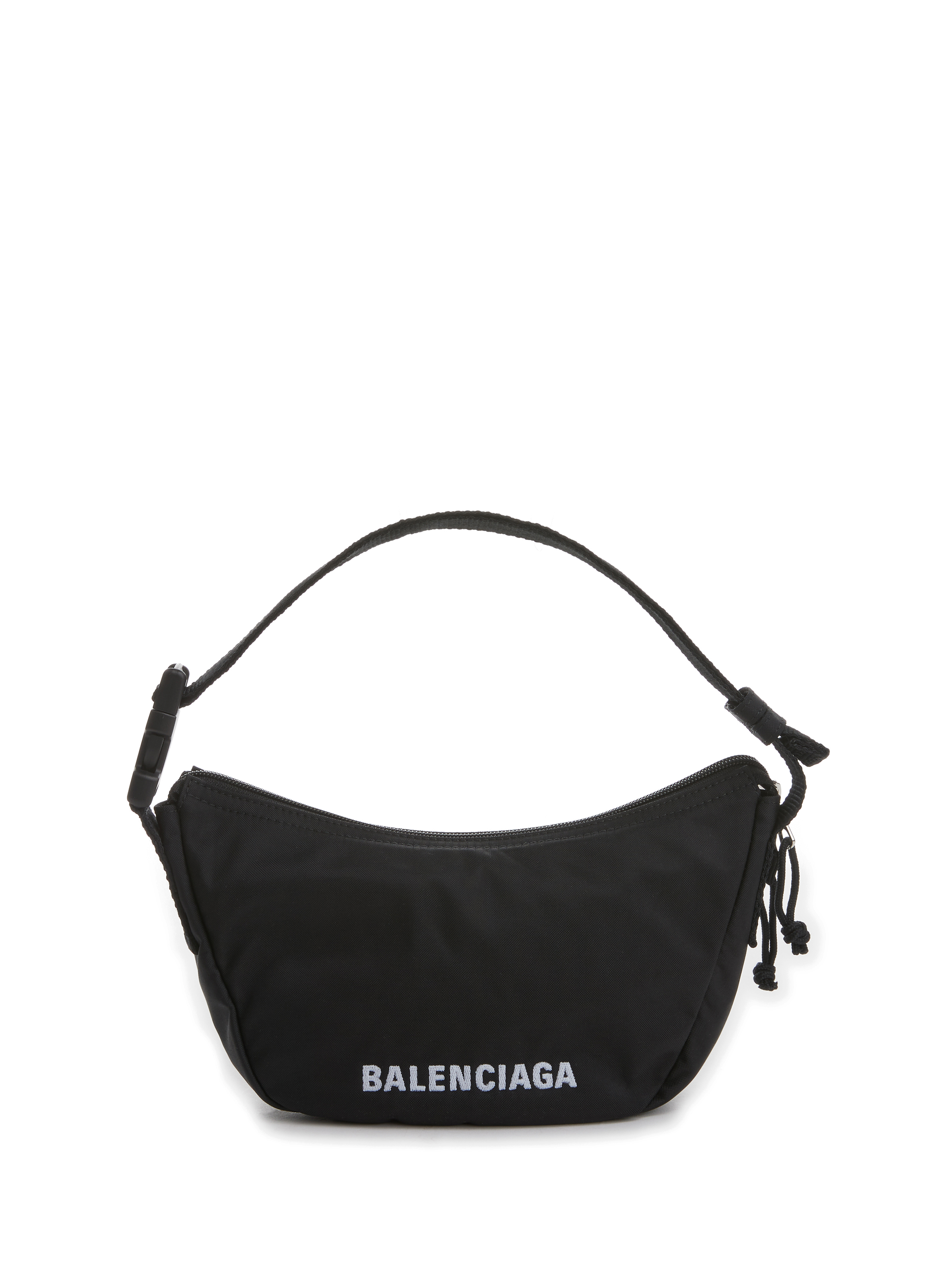 BALENCIAGA Wheel Sling bag in recycled nylon  Black  Balenciaga belt bag  661926H858X online on GIGLIOCOM