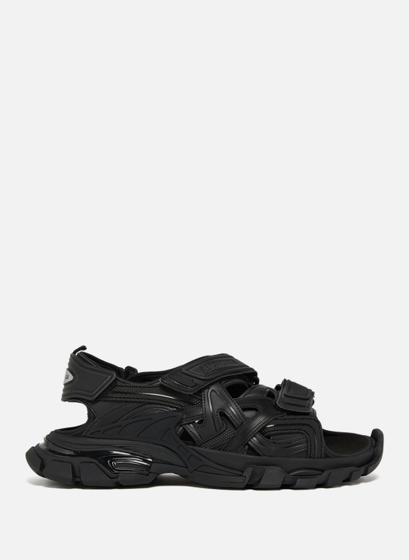 BALENCIAGA Track Sandals in synthetic leather Black