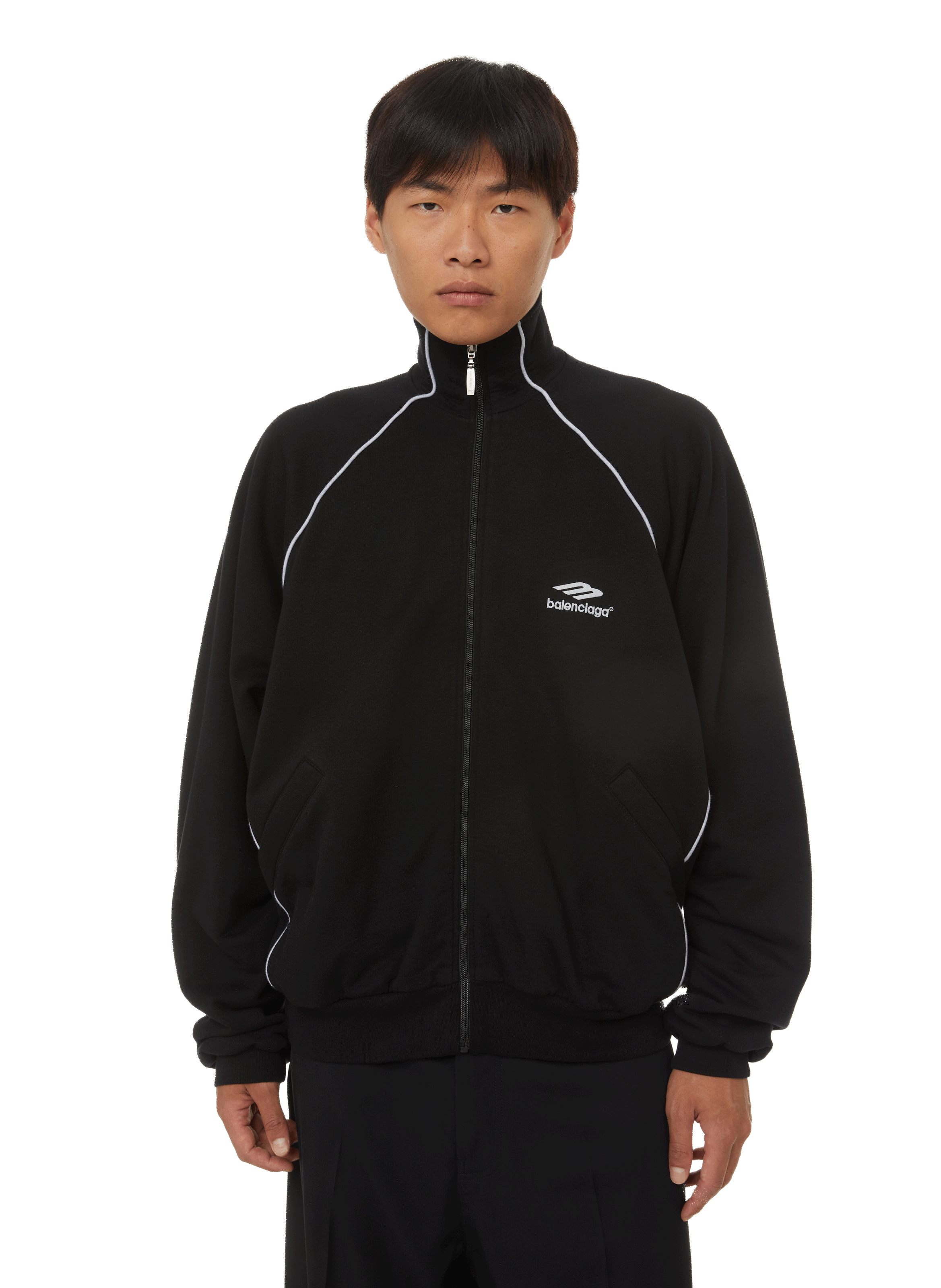 balenciaga zip up track jacket