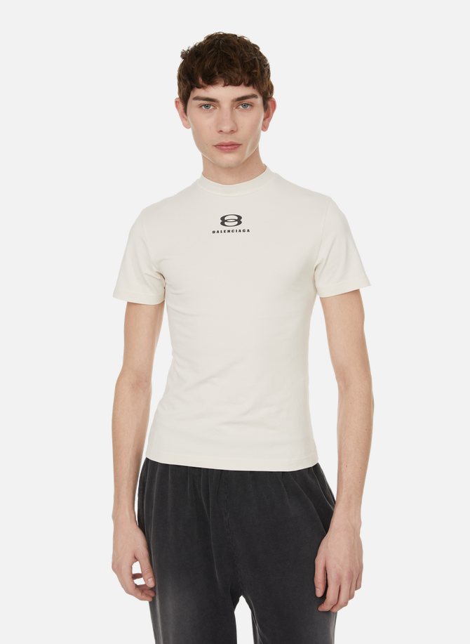 Cotton-blend round-neck T-shirt BALENCIAGA