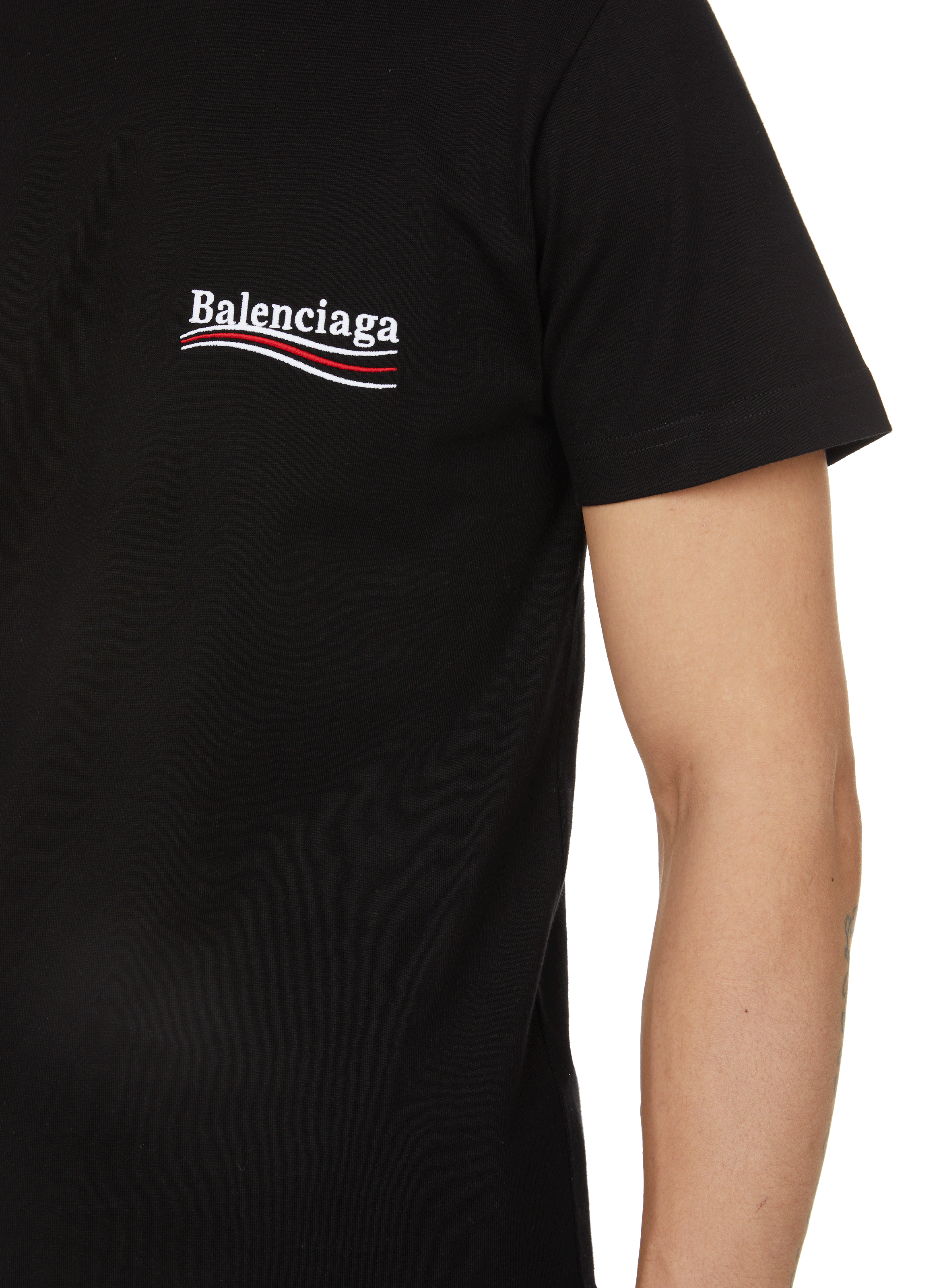 ROUND-NECK COTTON T-SHIRT - BALENCIAGA 