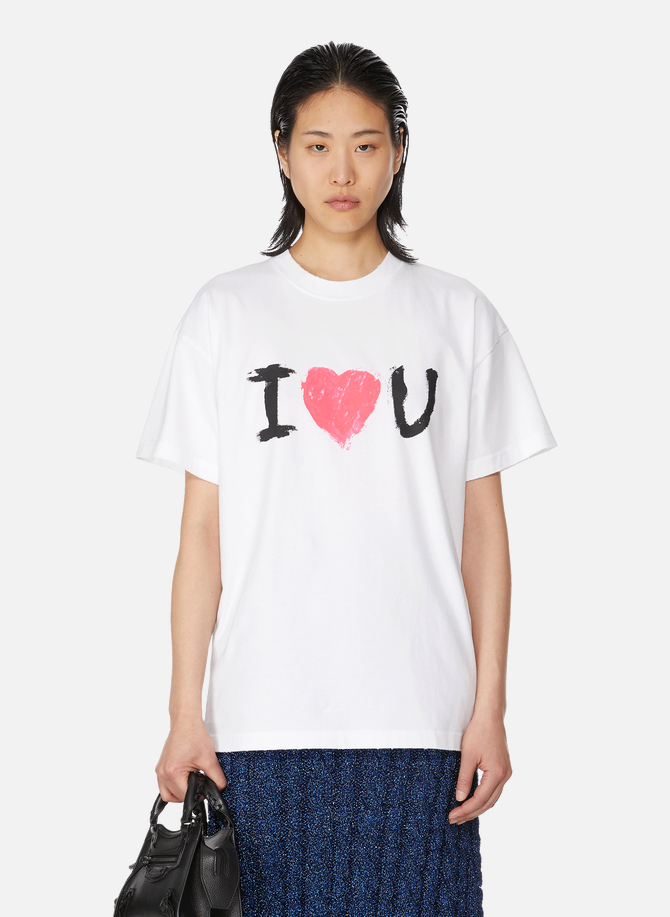 ?I Love U? cotton t-shirt BALENCIAGA