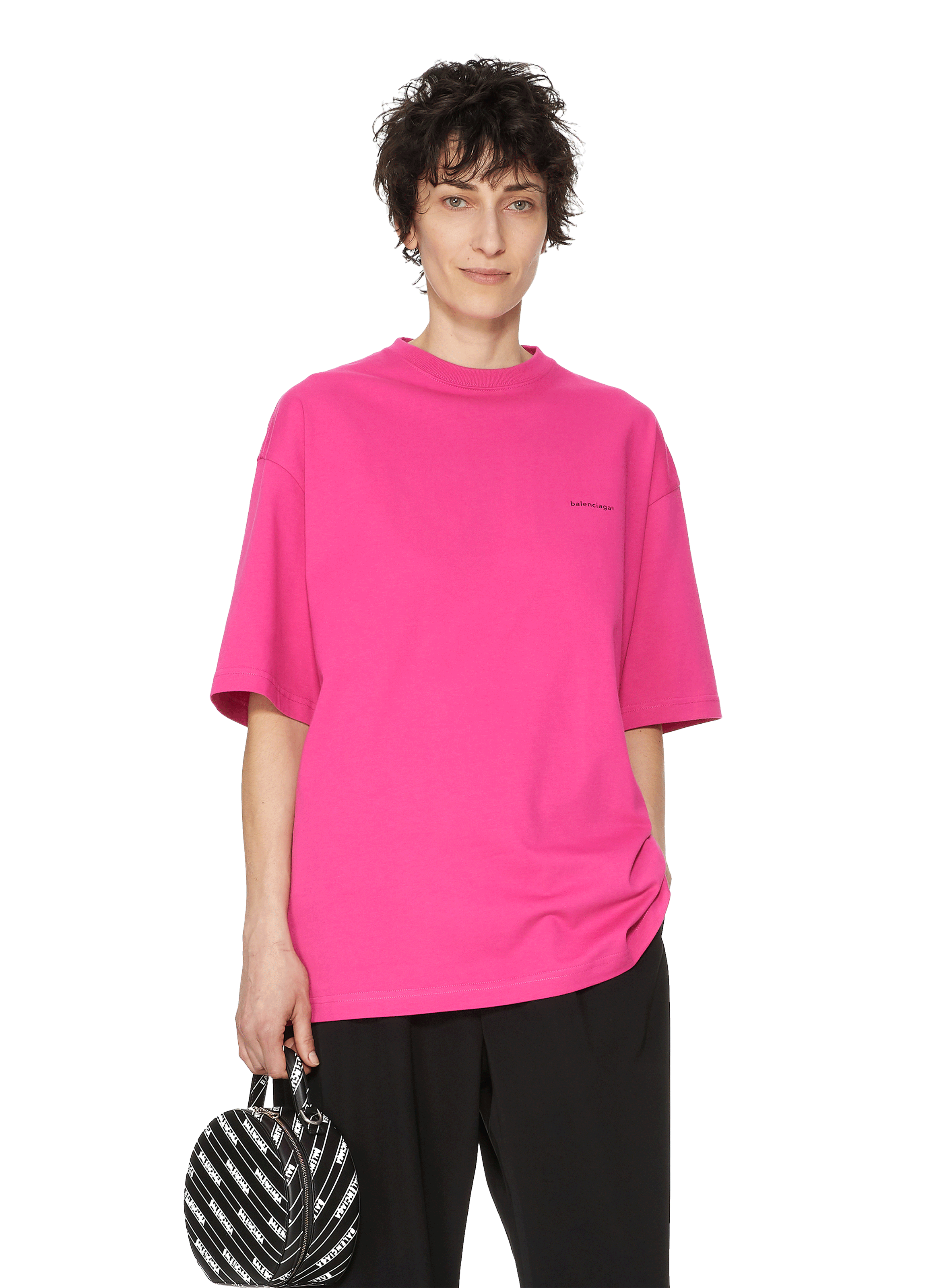 balenciaga rose t shirt