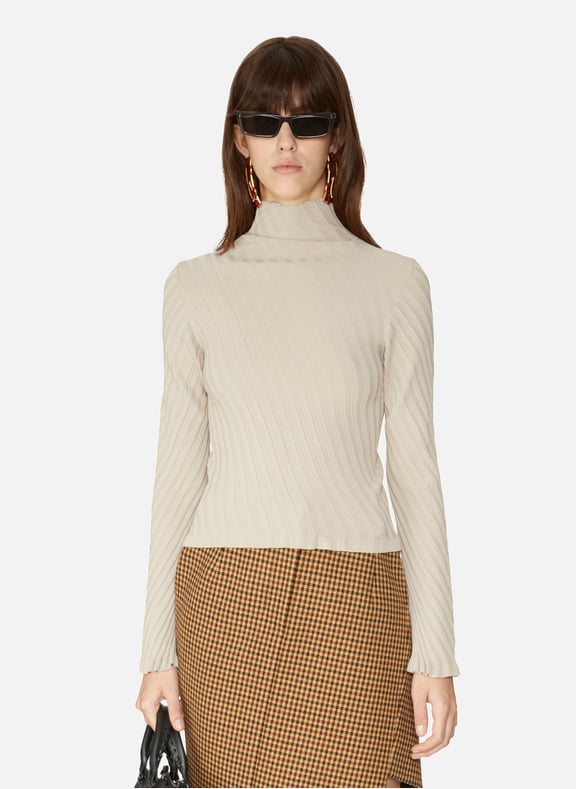 Turtleneck Top Grey by BALENCIAGA BALENCIAGA Turtleneck Top Grey