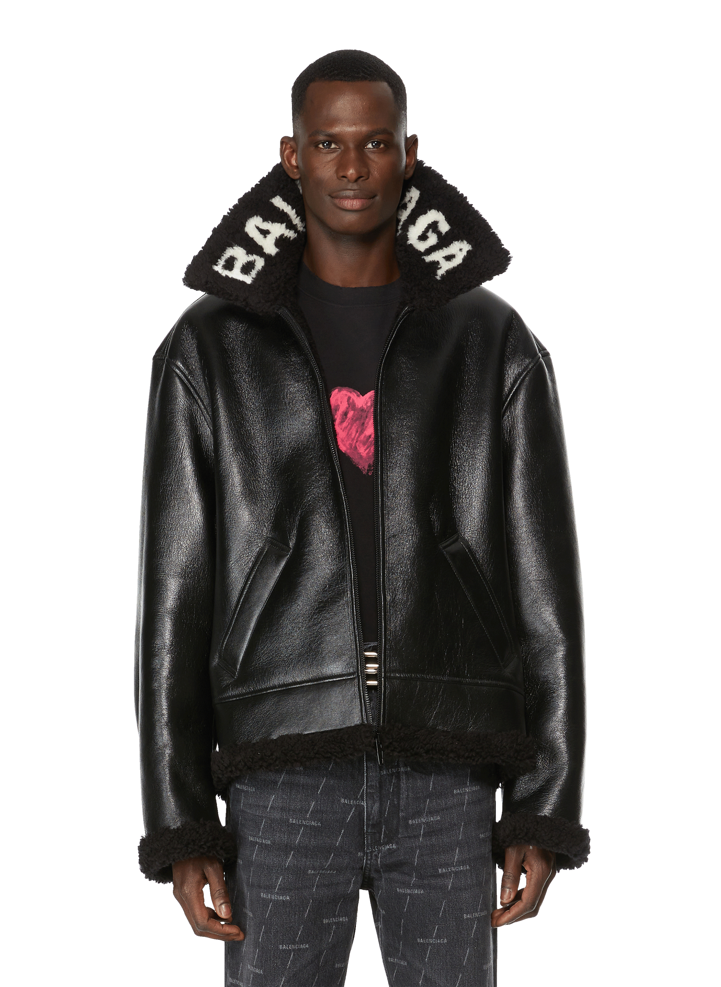 balenciaga aviator jacket