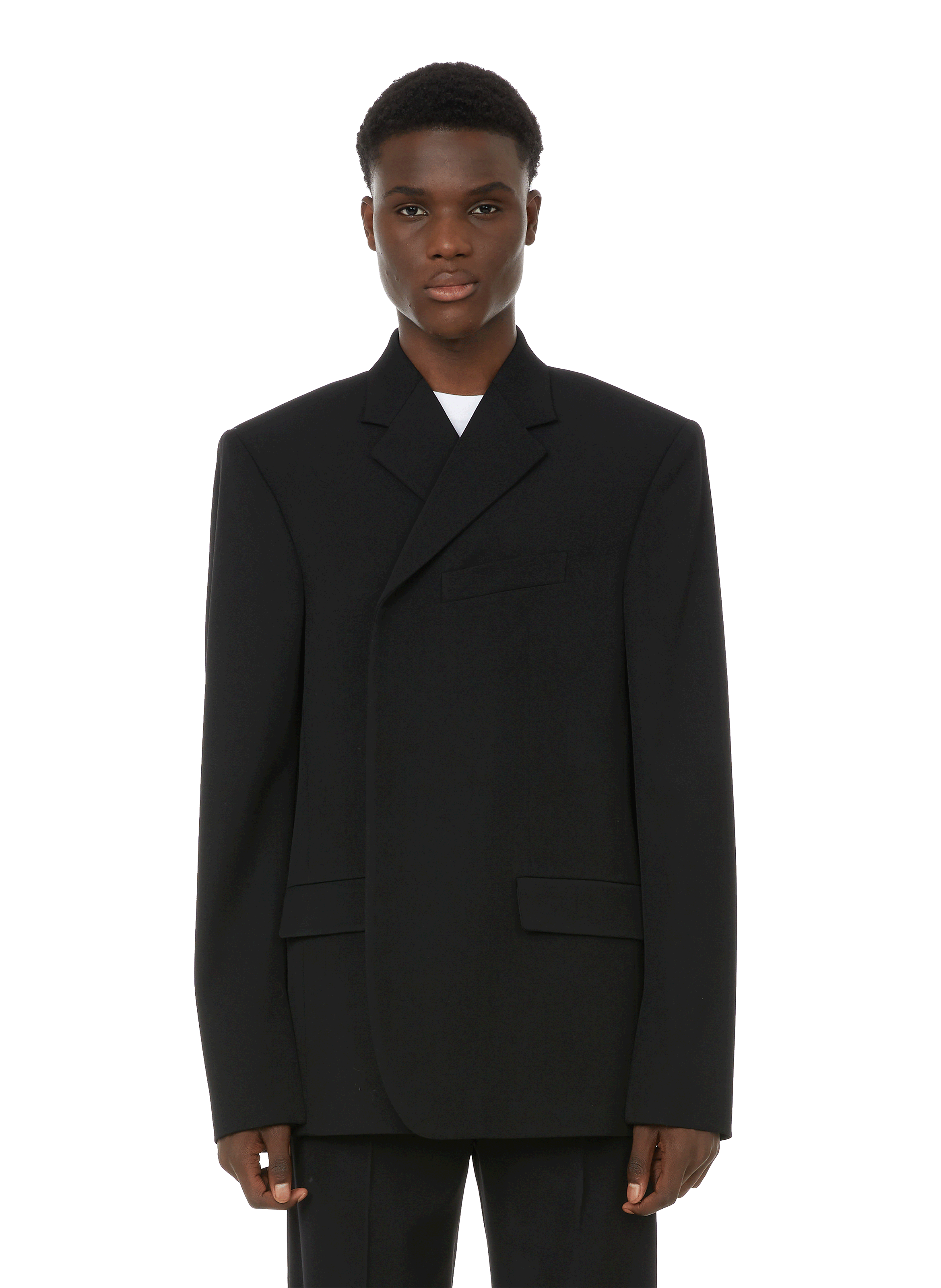 Balenciaga Black Uniform Jacket  Garmentory