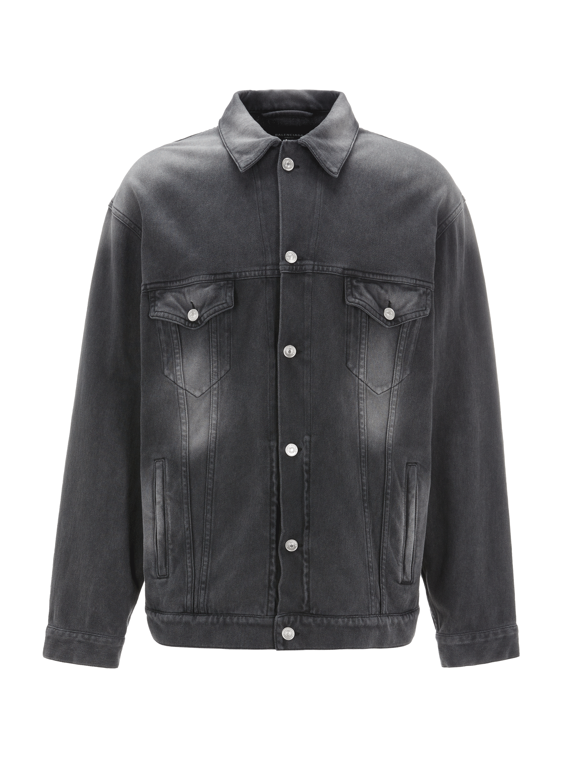 black sleeveless denim jacket