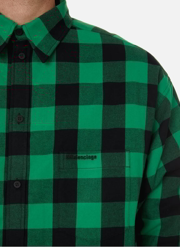 Balenciaga flannel jacket online