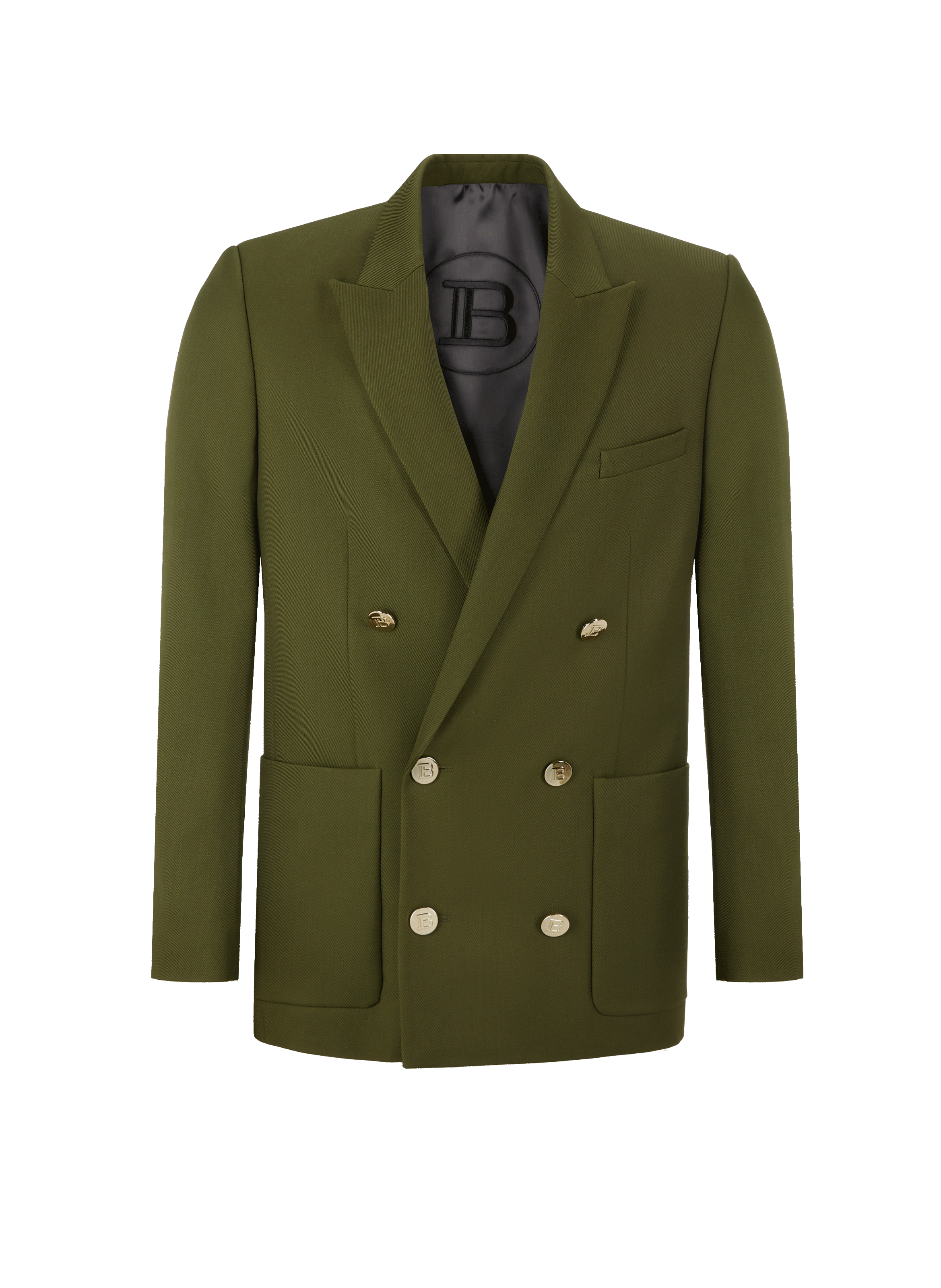 WOOL TWILL BLAZER - BALMAIN for MEN 