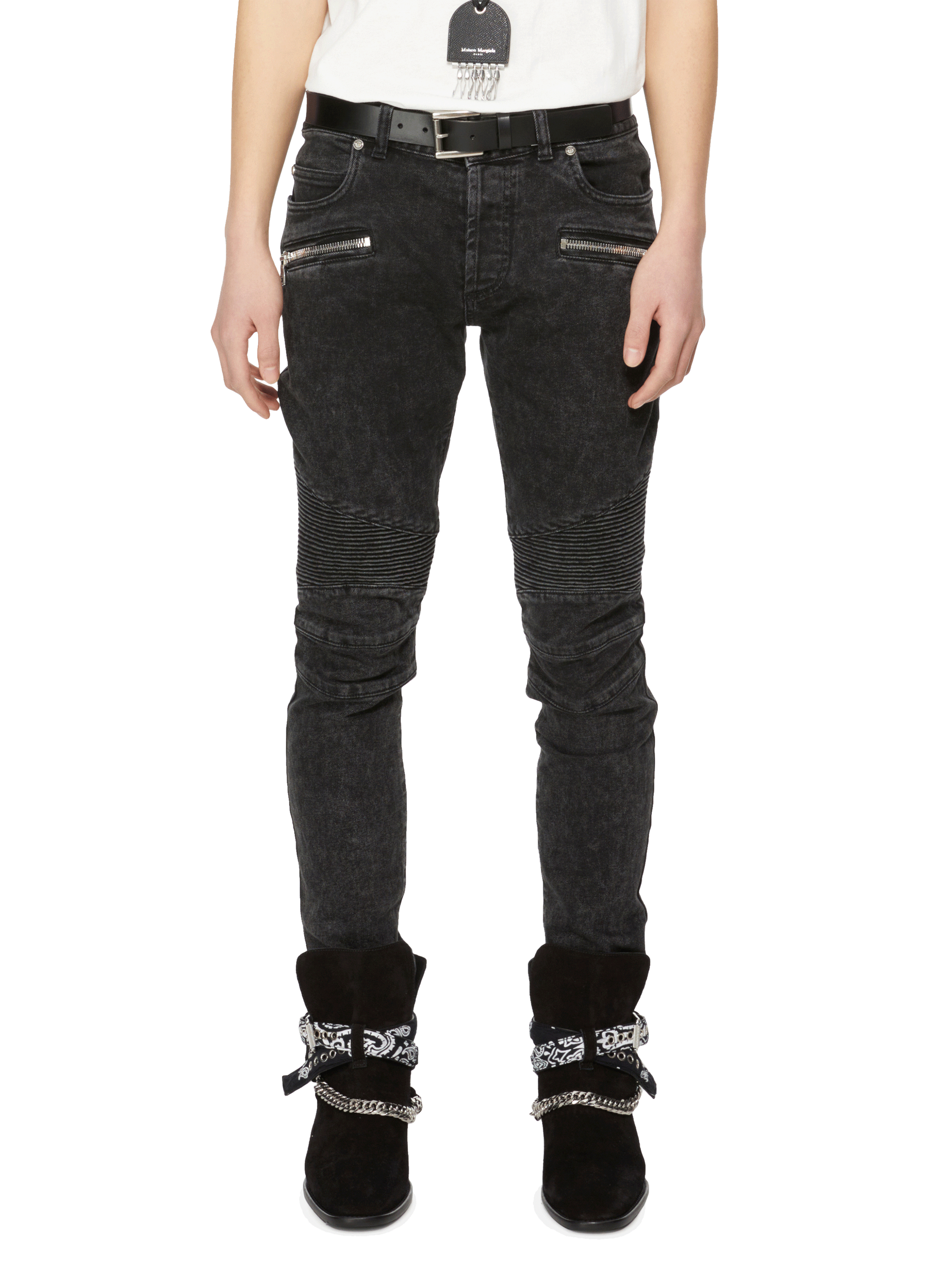 black balmain jeans mens