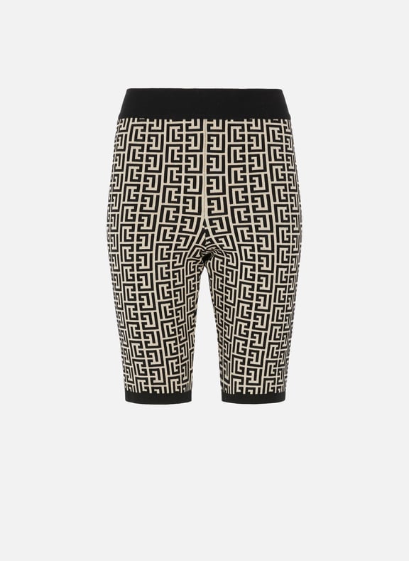Monogram wool shorts Multicolour by BALMAIN BALMAIN Monogram wool shorts Multicolour