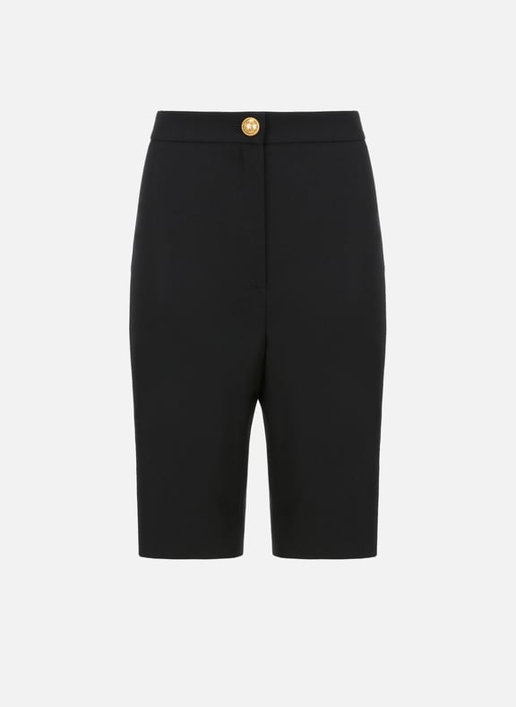 High-waisted fitted shorts Black by BALMAIN BALMAIN High-waisted fitted shorts Black