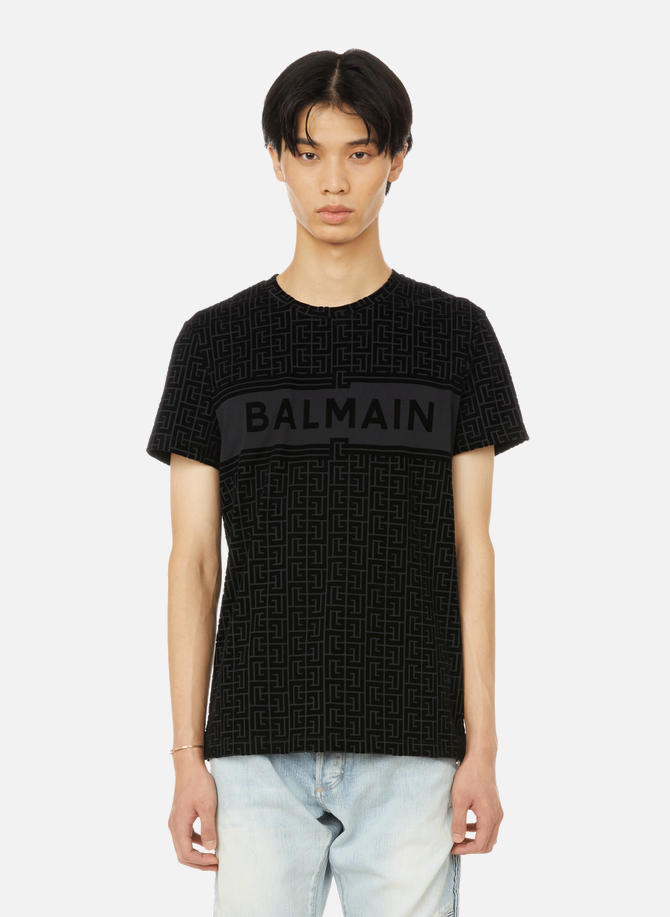 Monogram cotton T-shirt BALMAIN