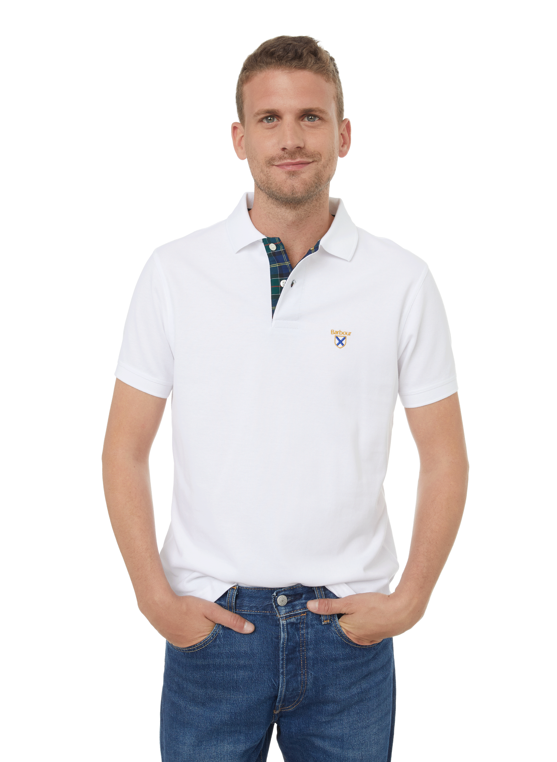 white barbour polo