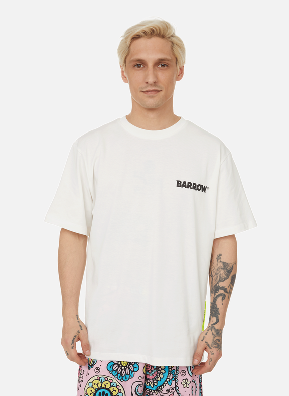 BARROW Oversized cotton T-shirt White